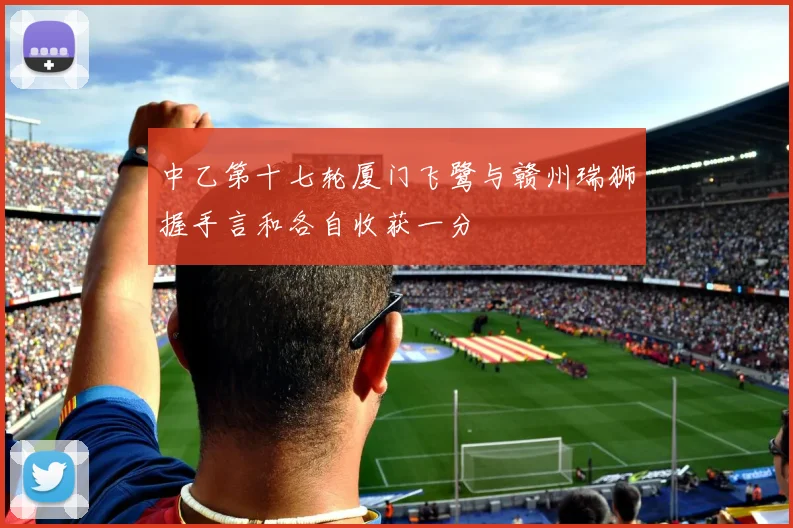 中乙第十七轮厦门飞鹭与赣州瑞狮握手言和各自收获一分